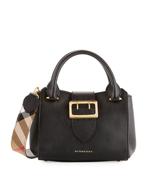 burberry black buckle bag|Burberry bag black small.